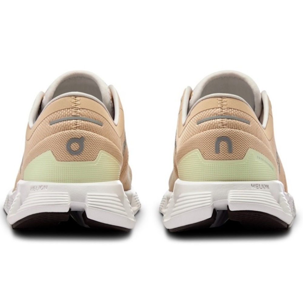 On Women's Cloud X 3 Running Shoes, Savannah/Frost, Size 9 - Picture 5 of 13